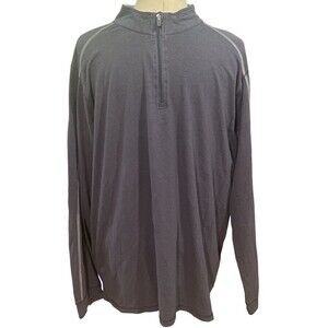 Tasc Tech 1/4 Zip Pullover Men’s Blue/Gray Golf Performance Long‎ Sleeve XXL EUC